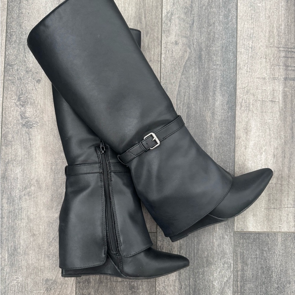 Chic Black Over the Knee Boots